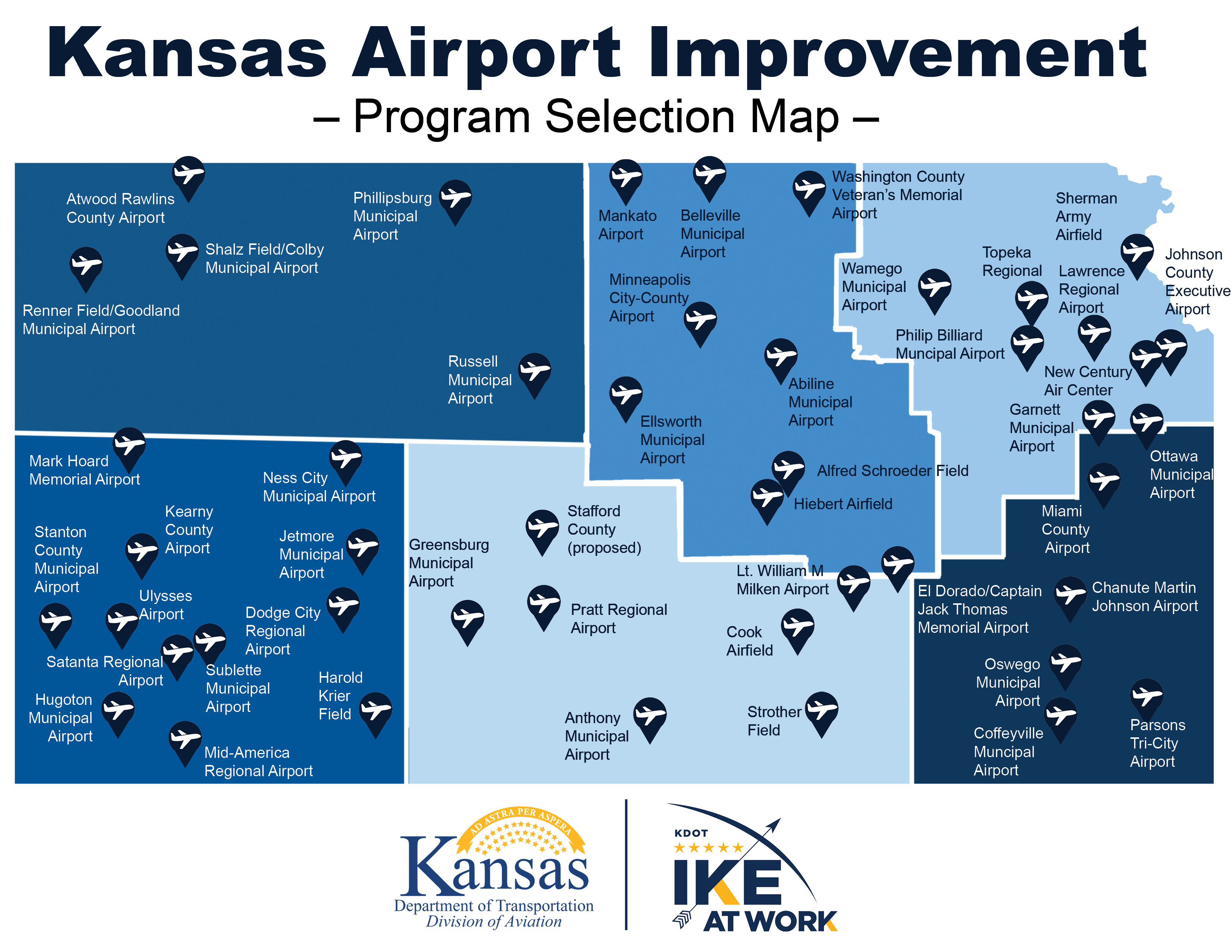 Nearly 19M For 53 Aviation Projects Across Kansas Announced Russell Draft 